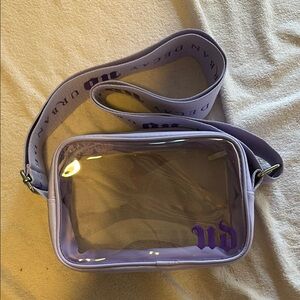 Urban Decay Purple Clear Crossbody Bag